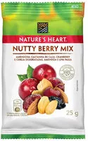 Mängden socker i Mix De Frutas E Sementes Nutty Berry Natures Heart Pacote 25g