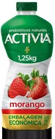 Mängden socker i Leite Fermentado Parcialmente Desnatado Morango Activia Garrafa 1,25kg