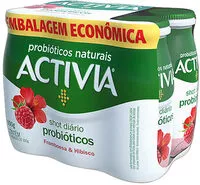 Mängden socker i Pack Leite Fermentado Desnatado Framboesa Hibisco Zero Lactose Activia Shot Diário Frasco 600g 6 Unidades Embalagem Econômica