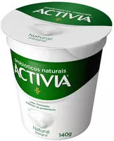 Mängden socker i Leite Fermentado Integral Natural Activia Copo 140g