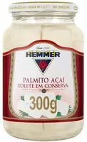 Mängden socker i Palmito Açaí Em Conserva Tolete Hemmer Vidro 300g