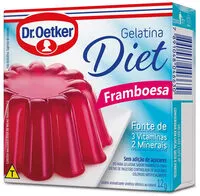Mängden socker i Framboesa Diet Dr. Oetker