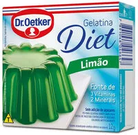 Mängden socker i Gelatina Diet Limao Dr.oetker