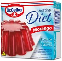 Mängden socker i Gelatina Diet Morango Dr.oetke