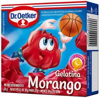 Mängden socker i Gelatina Dr.oetker Morango 20g