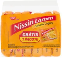 Mängden socker i Pack Macarrão Instantâneo Lámen Galinha Caipira Nissin Miojo Pacote 510g 6 Unidades Grátis 1 Pacote