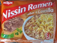 Mängden socker i Nissin Ramen Sabor a Costilla