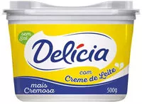 Mängden socker i Margarina Sem Sal Delícia Sabor E Cremosidade Pote 500g