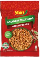 Mängden socker i Amendoim Torrado Sem Casca Apimentado Yoki Pacote 150g