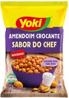 Mängden socker i Amendoim Crocante Alho E Limão Yoki Sabor Do Chef Pacote 500g