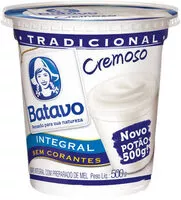 Mängden socker i Iogurte Integral Cremoso Natural Batavo Pote 500g