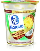 Mängden socker i Iogurte Integral Coco E Abacaxi Batavo Pedaços Duo Copo 100g