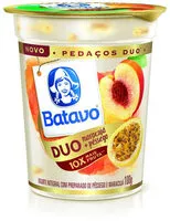 Mängden socker i Iogurte Integral Maracujá E Pêssego Batavo Pedaços Duo Copo 100g