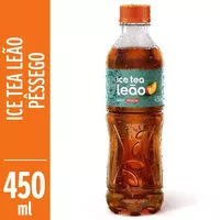 Mängden socker i Chá Preto Ice Tea Pêssego Leão Garrafa 450ml