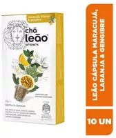 Mängden socker i Chá Em Cápsula Maracujá, Laranja Gengibre Chá Leão Senses Caixa 30g 10 Unidades