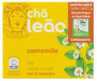Mängden socker i Chá Camomila Chá Leão Caixa 15g 15 Unidades Grátis 1 Sachê 2,5g Chá Leão Preparo Em água Gelada