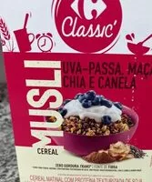 Mängden socker i Cereal Musli
