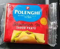 Mängden socker i Queijo Processado Prato Polenghi Sandwich In 144g