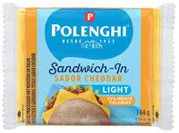 Mängden socker i Queijo Processado Cheddar Light Polenghi Sandwich In 144g