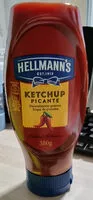 Mängden socker i Ketchup Picante Hellmanns Squeeze 380g