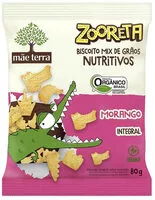 Mängden socker i Biscoito Vegano Integral Orgânico Morango Mãe Terra Zooreta Pacote 80g