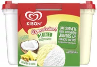 Mängden socker i Sorvete Abacaxi E Coco Kibon Cremosíssimo Pote 2l
