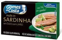 Mängden socker i Filé De Sardinha Com óleo Com Limão Gomes Da Costa Caixa 85g