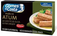 Mängden socker i Filé De Atum Em Pedaços Em Azeite De Oliva Gomes Da Costa Caixa 84g