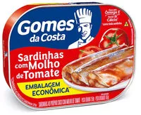 Mängden socker i Sardinha Com Molho De Tomate Gomes Da Costa Lata 165g Embalagem Econômica