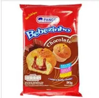 Mängden socker i Bolo Baunilha Recheio Chocolate Panco Bebezinho Pacote 210g 6 Unidades
