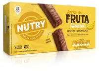 Mängden socker i Pack Barra De Frutas Banana Cobertura Chocolate Nutry Caixa 60g 3 Unidades