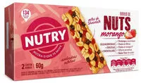 Mängden socker i Pack Barra De Nuts Morango Nutry Caixa 60g 2 Unidades