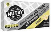 Mängden socker i Pack Barra De Proteína Banana Cobertura Chocolate Ao Leite Nutry Pós Treino Caixa 60g 2 Unidades