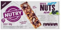 Mängden socker i Pack Barra De Nuts Açaí Nutry Caixa 60g 2 Unidades