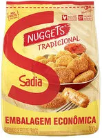 Mängden socker i Empanado De Frango Tradicional Sadia Nuggets Pacote 700g Embalagem Econômica