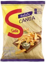 Mängden socker i Batata Pré Frita Canoa Congelada Sadia Pacote 1,05kg
