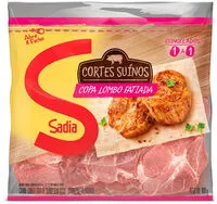 Mängden socker i Copa Lombo Suína Em Bifes Congelada Sem Osso Sadia 800g