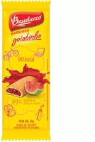 Mängden socker i Biscoito Recheio Goiabinha Bauducco Barrinha Pacote 30g
