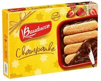 Mängden socker i Biscoito Champagne Com Açúcar Cristal Bauducco Caixa 150g