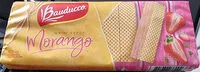 Mängden socker i Biscoito Wafer Recheio Morango Bauducco Pacote 140g