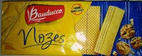 Mängden socker i Biscoito Wafer Recheio Nozes Bauducco Pacote 140g