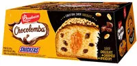 Mängden socker i Bolo De Páscoa Com Gotas De Chocolate Snickers Cobertura Chocolate Bauducco Chocolomba Maxi Caixa 650g