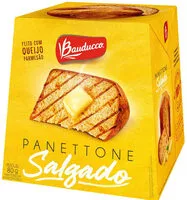 Panettone Salgado Com Gotas Com Queijo Bauducco Caixa 80g
