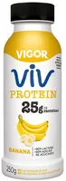 Mängden socker i Iogurte Desnatado Banana Zero Lactose Vigor Viv Protein Frasco 250g