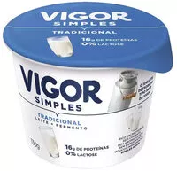 Mängden socker i Iogurte Parcialmente Desnatado Tradicional Zero Lactose Vigor Viv Simples Pote 130g