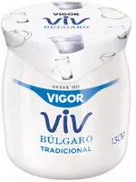 Mängden socker i Iogurte Integral Búlgaro Tradicional Vigor Viv Pote 130g