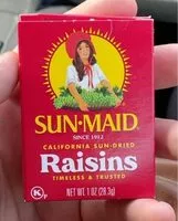 Mängden socker i Raisins