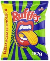 Mängden socker i Batata Frita Ondulada Cebola E Salsa Elma Chips Ruffles Pacote 167g Embalagem Econômica
