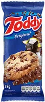 Mängden socker i Biscoito Cookie Original Toddy Pacote 38g
