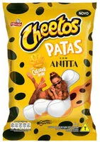Mängden socker i Salgadinho De Milho Cheddar Wow Patas Com Anitta Elma Chips Cheetos Pacote 61g
